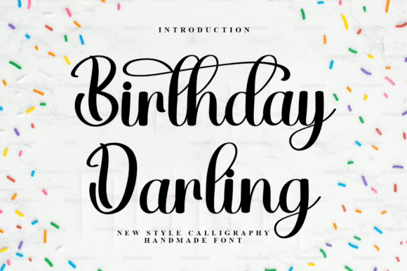 Birthday Darling: A Warm Font for Your Brand