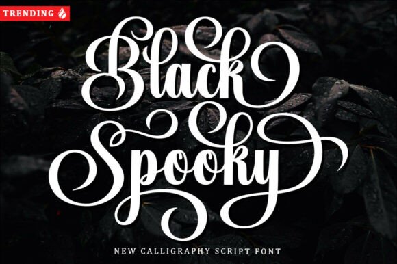 Black Spooky: A Gothic Script Font for Editorial Design