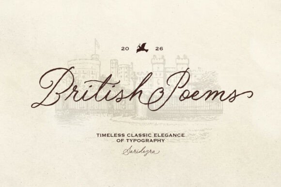 British Poems: A Nostalgic Script Font for Campaigns