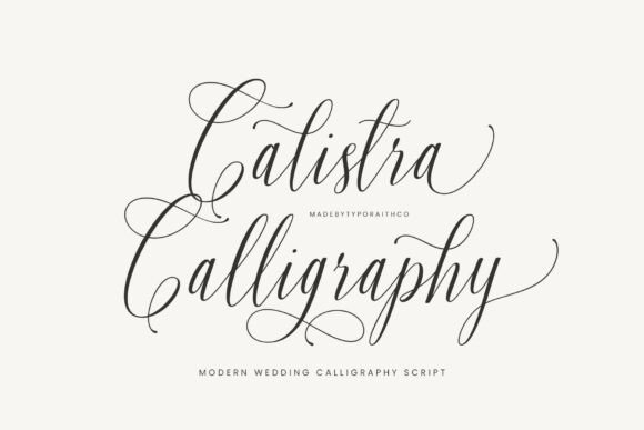 Calistra Calligraphy: A Modern Script Font Review