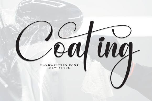 Coating: A Modern Script Typeface for Editorial Design