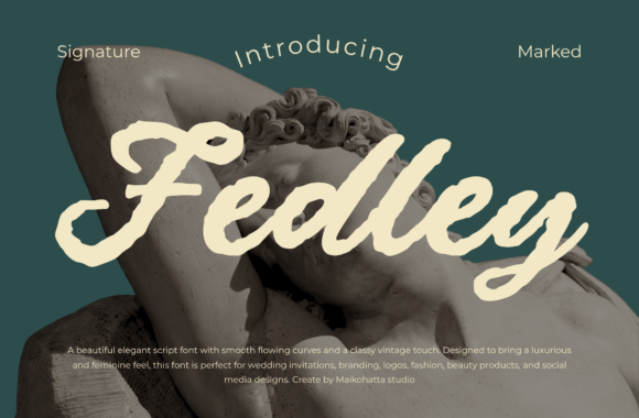 Fedley: A Modern Calligraphy Font for Web Design