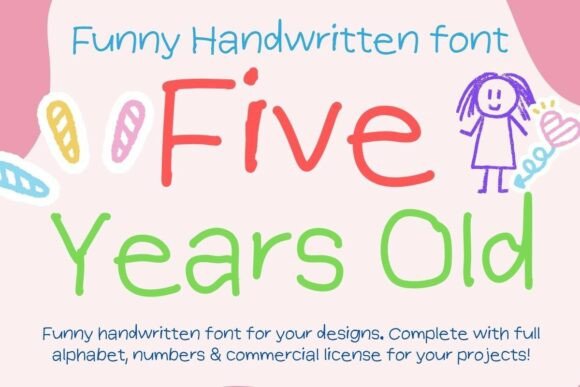 Five Years Old: A Playful Handwritten Font for Editors