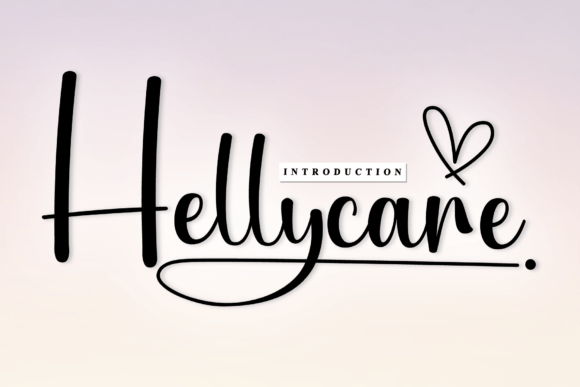 Hellycare: A Sweet Script Font for Editorial Design