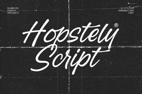 Hopstely: A Modern Handwritten Font for Your Brand