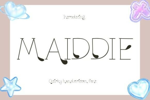 Maiddie: A Charming Handwritten Font for Makers