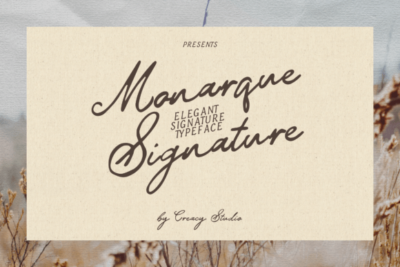 Monarque Signature: A Premium Script Typeface Review