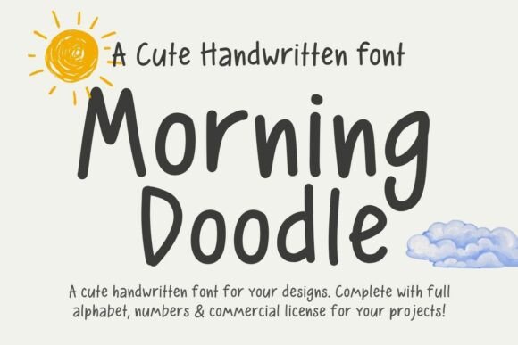 Morning Doodle: A Playful Font for Your Brand