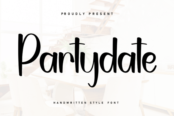 Partydate: A Handwritten Font for Bold Editorial Design
