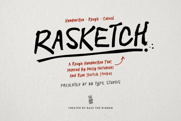 Rasketch: A Handwritten Font for Makers