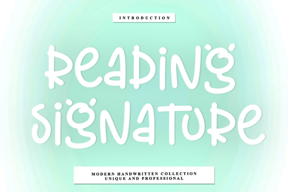 Reading Signature: A Sophisticated Script Font Review