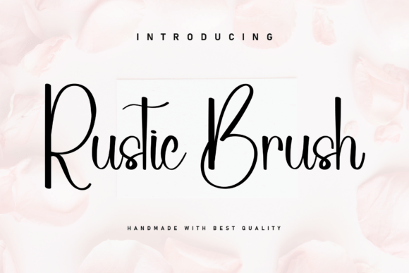 Rustic Brush: A Handwritten Font for Your Brand