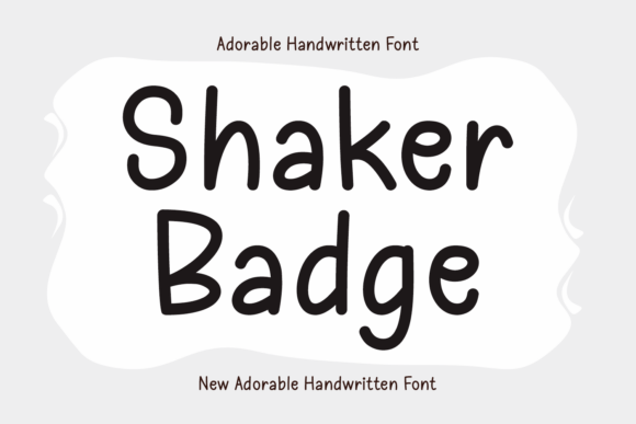 Shaker Badge: A Warm Display Typeface for Editorial Design