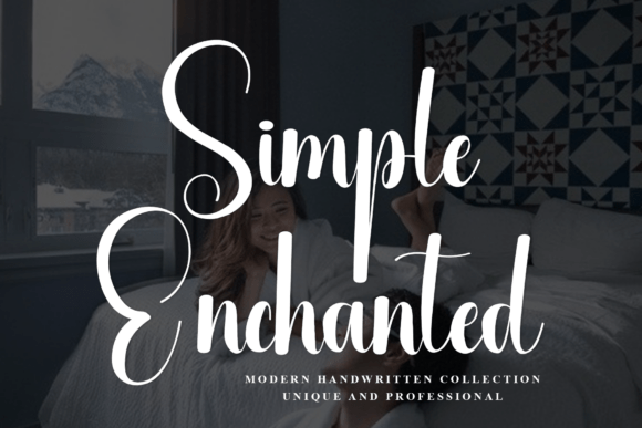 Simple Enchanted: A Modern Script Font for Editorial Elegance