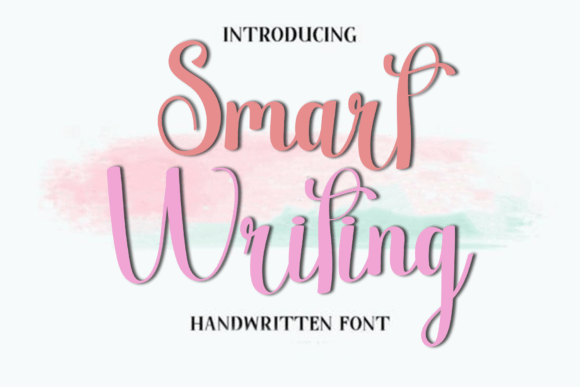 Smart Writing: A Warm Script Font for Crafters