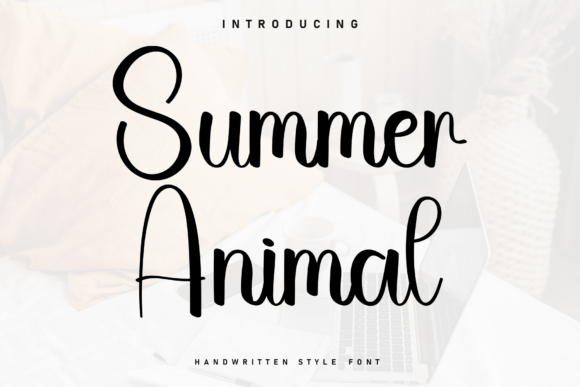Summer Animal: A Handwritten Font for Web Design