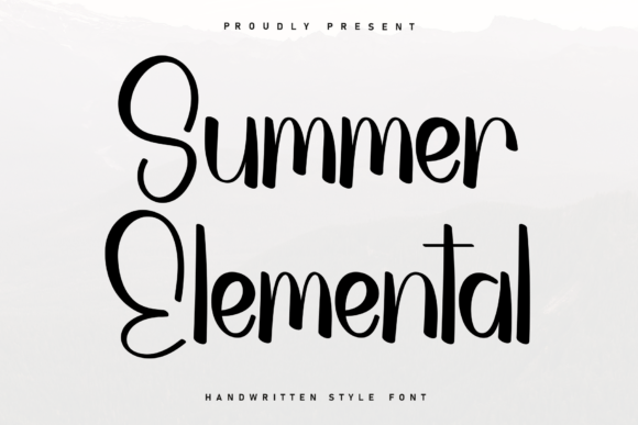 Summer Elemental: A Handwritten Font for Authentic Branding