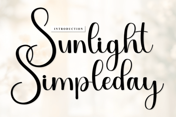 Sunlight Simpleday: A Warm Script Font for Business