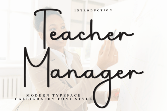 Teacher Manager: A Festive Script Font for Crafters