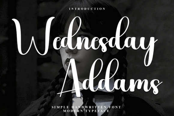 Wednesday Addams: A Festive Typeface for Your Brand