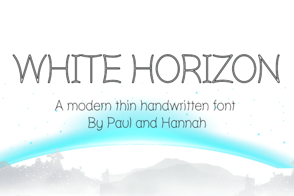 White Horizon: A Modern Handwritten Font for Editors